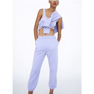 Zara purple sweatpants/ jogging pants